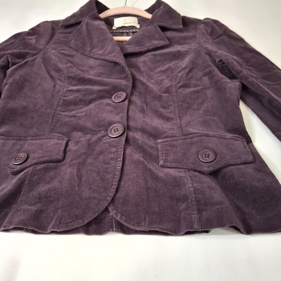 Vintage Costa Blanca Purple Cotton Corduroy Utility Blazer Jacket Sz M  Casual - Picture 7 of 15
